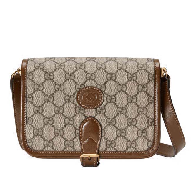 GUCCI MINI SHOULDER BAG WITH INTERLOCKING&G ‎671620  (20*16*7cm）